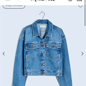 Madewell Button front denim jacket